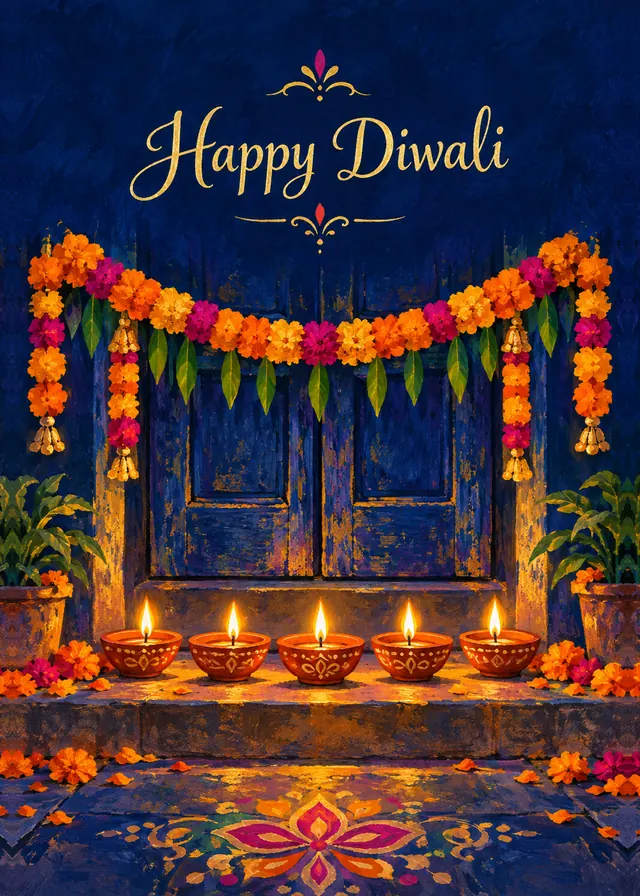 Happy Diwali Doorway card