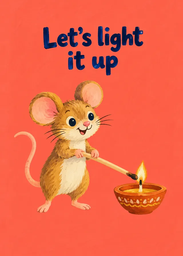 Let's Light It Up card