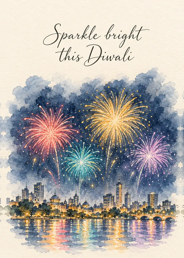 Sparkle Bright This Diwali card