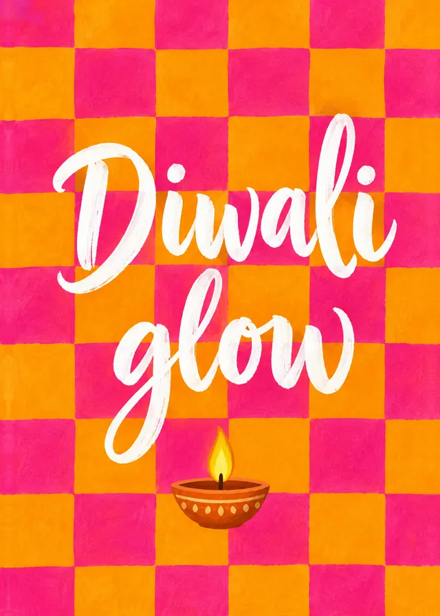 Diwali Glow card