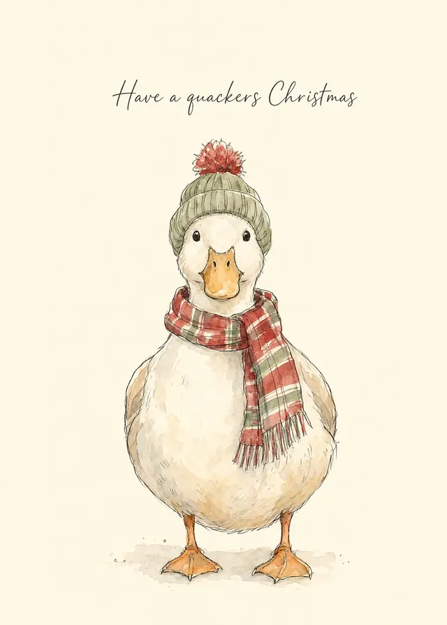 Have a Quackers Christmas card