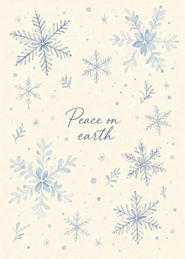 Peace on Earth card
