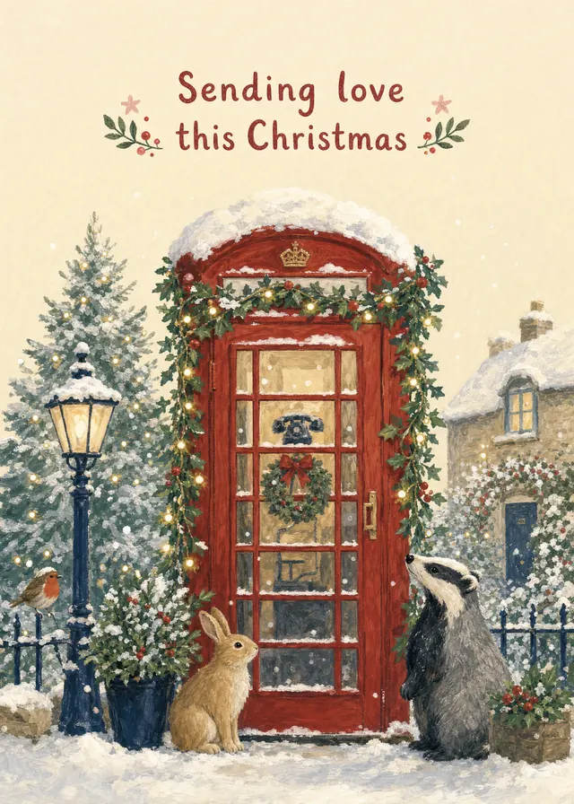 Sending Love This Christmas card