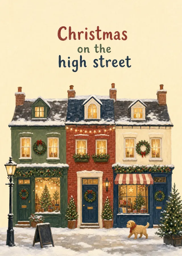 Christmas on the High Street card