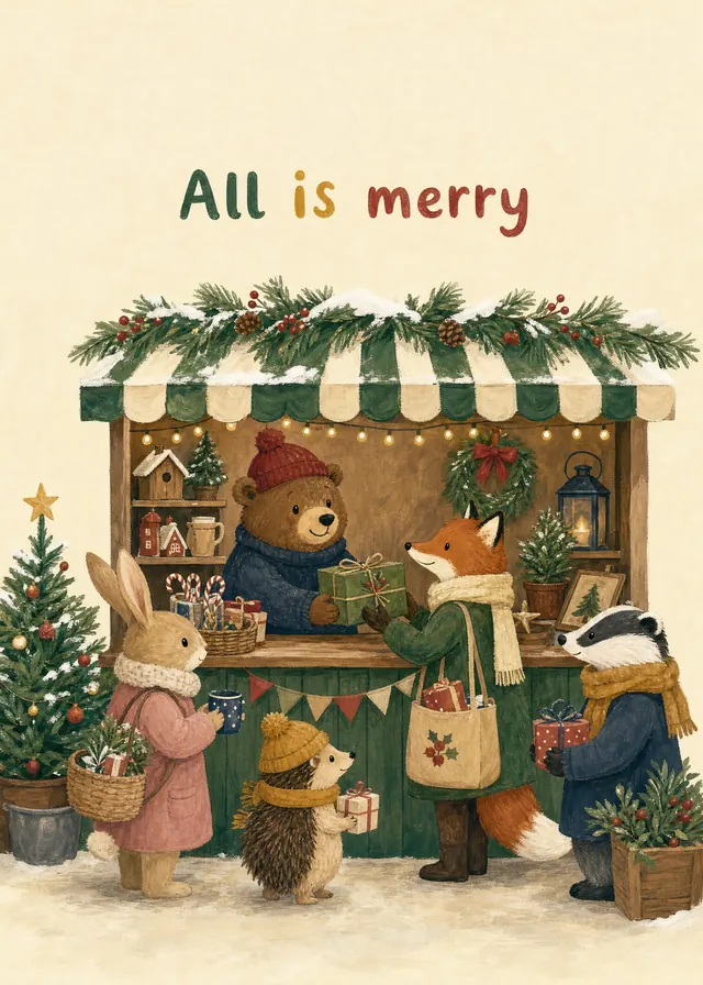 All Is Merry card