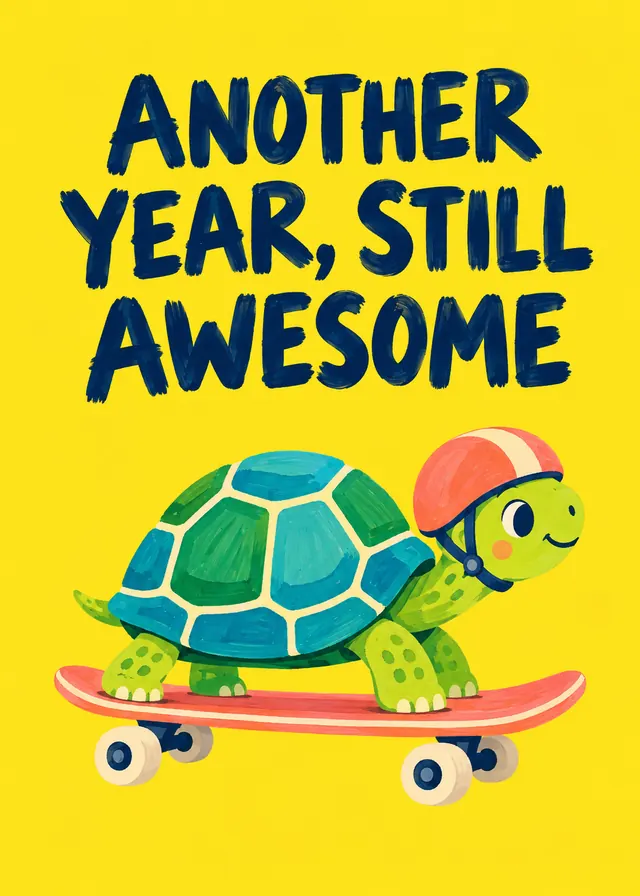 Another Year, Still Awesome card