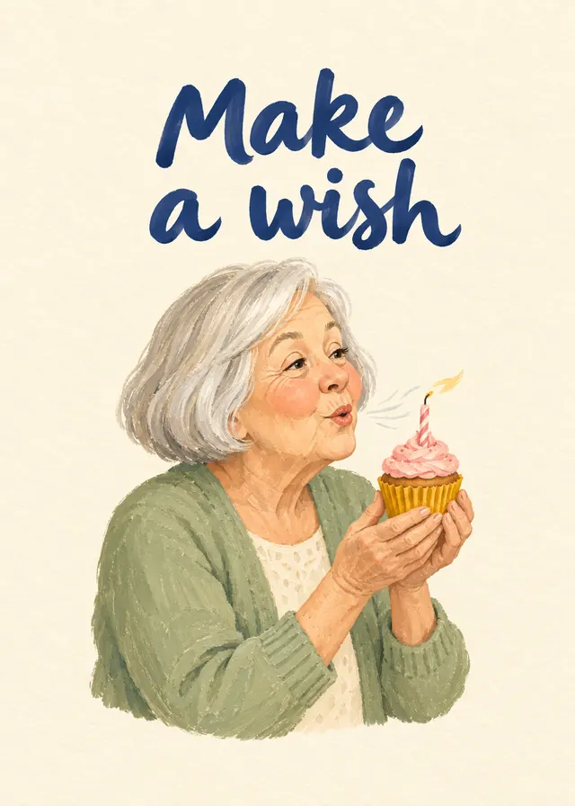 Make a Wish, Grandma card