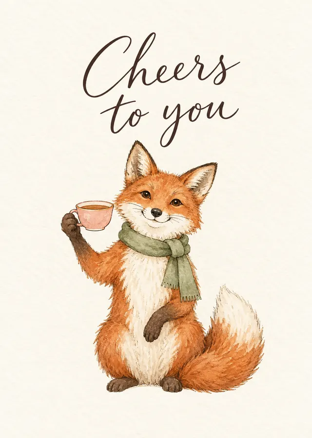Cheers to You, Fox card