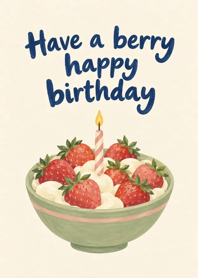 Have a Berry Happy Birthday card