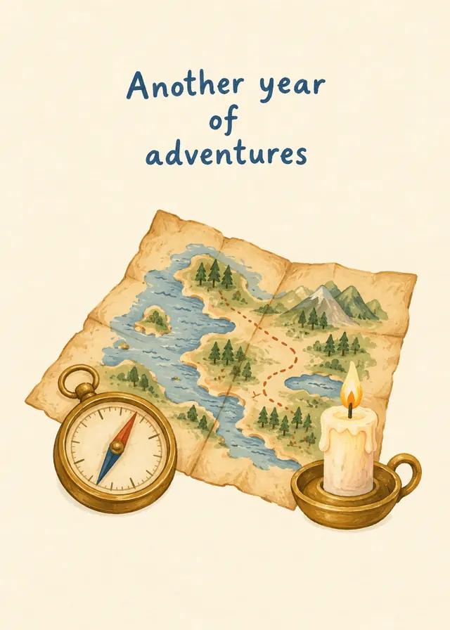 Another Year of Adventures card