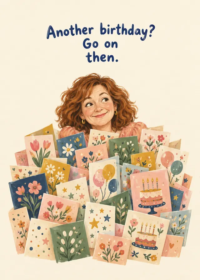 Another Birthday? Go On Then. (Auntie) card