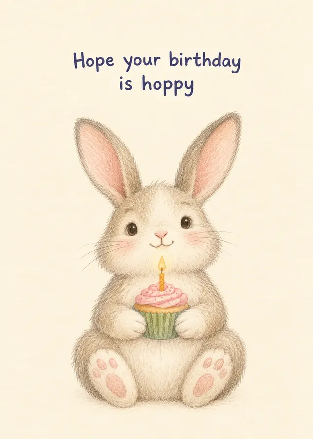 Hope Your Birthday Is Hoppy card