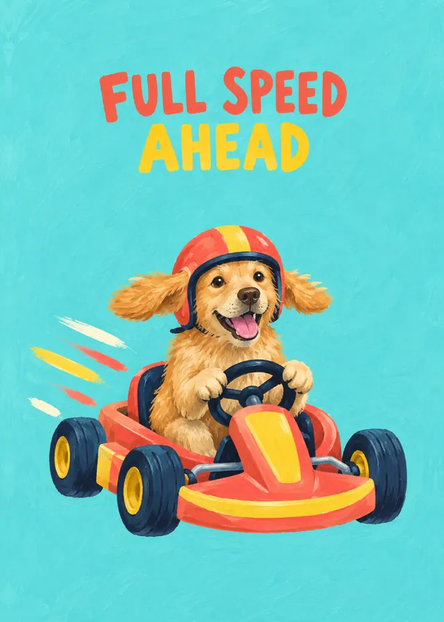 Full Speed Ahead card