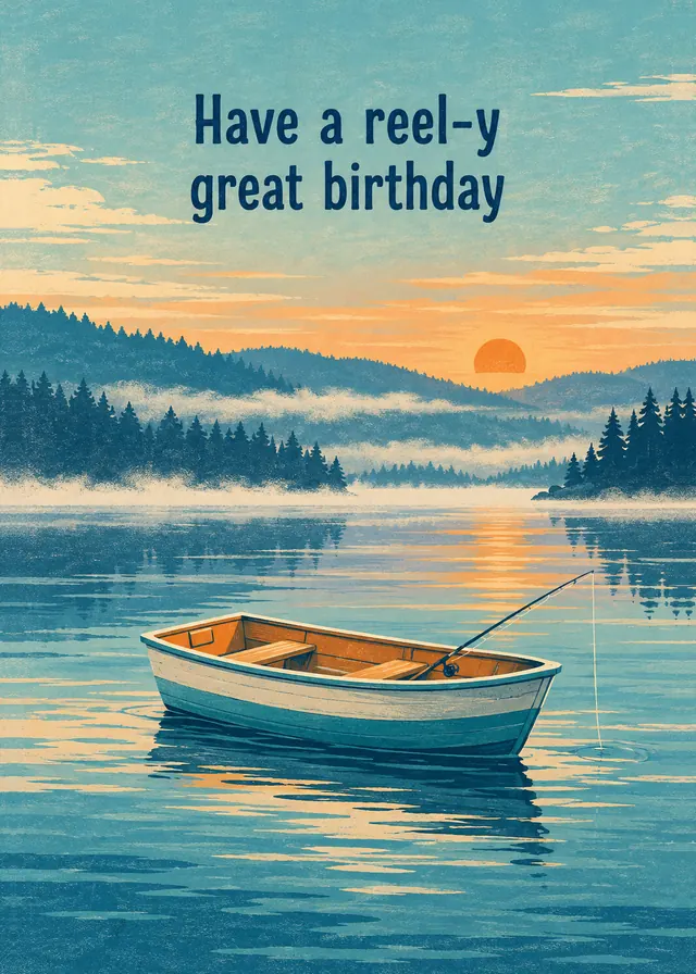 Have a Reel-y Great Birthday card