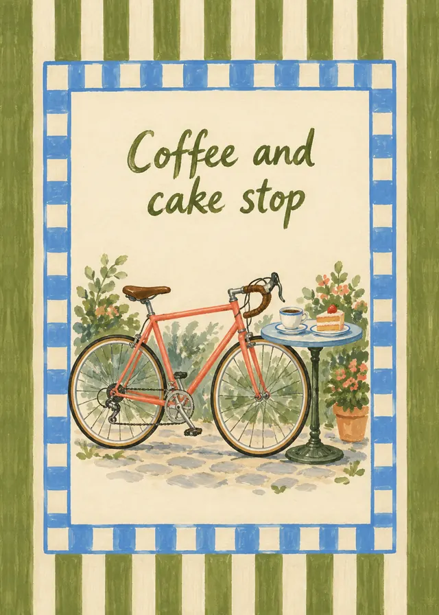 Coffee and Cake Stop card
