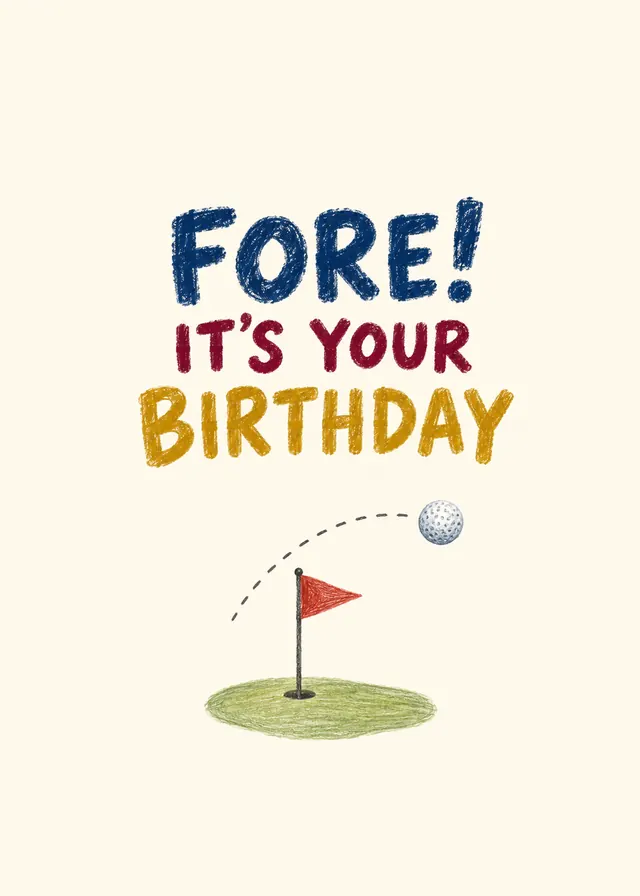 Fore! It's Your Birthday card