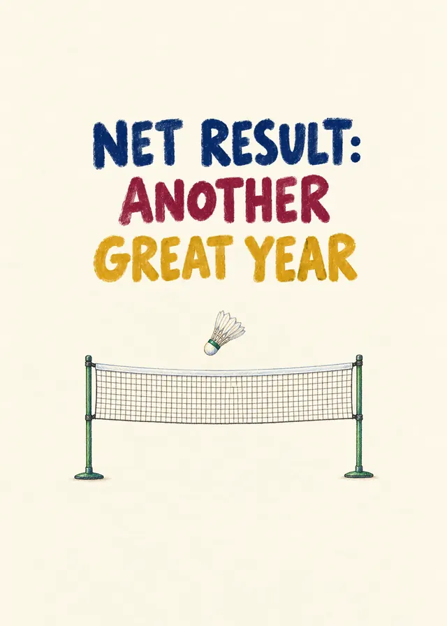 Net Result: Another Great Year card