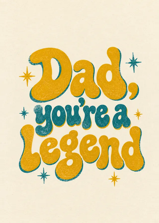 Dad, You're a Legend card