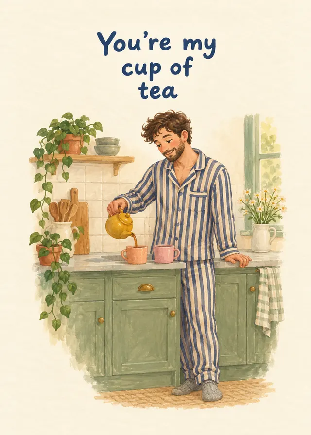You're My Cup of Tea card