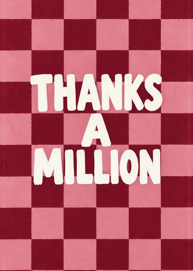 Thanks a Million card