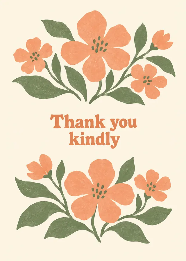 Thank You Kindly card