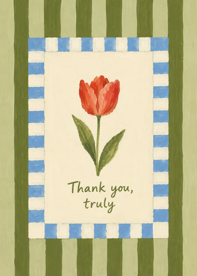 Thank You, Truly card