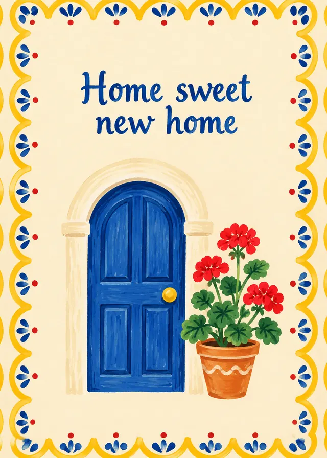 Home Sweet New Home card