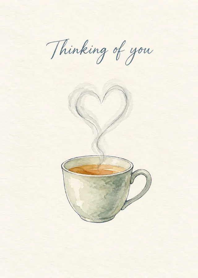 Thinking of You, Tea card