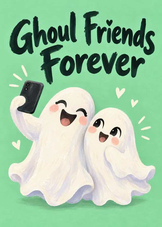 Ghoul Friends Forever card