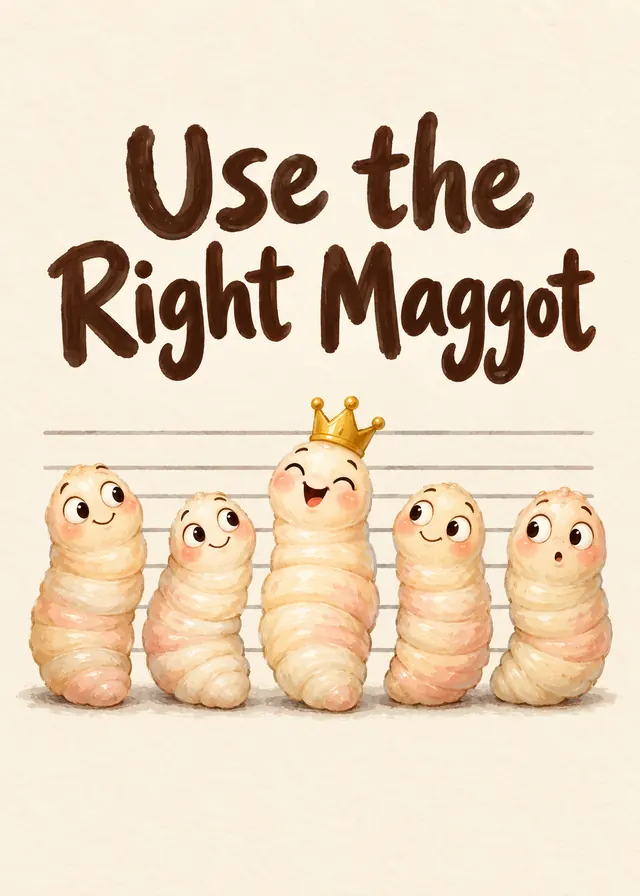 Use the Right Maggot card