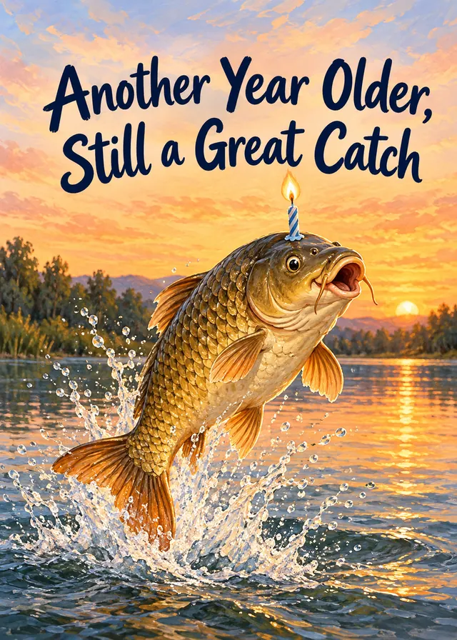 Another Year Older, Still a Great Catch card