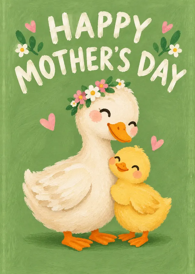 Happy Mother’s Day, Duck and Duckling card