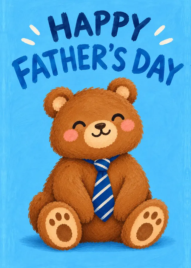 Happy Father’s Day Bear card