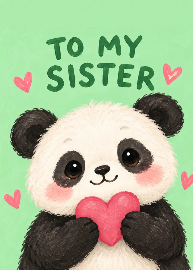 To My Sister card