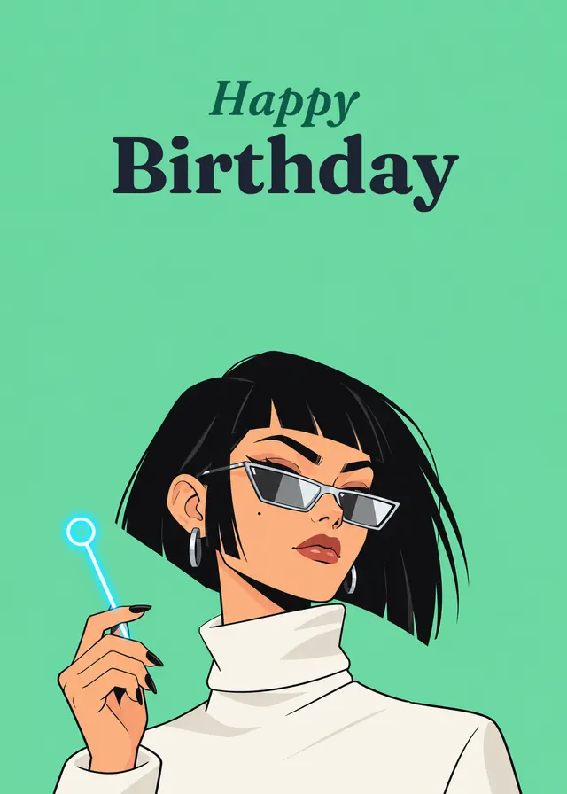 Too Cool Birthday card
